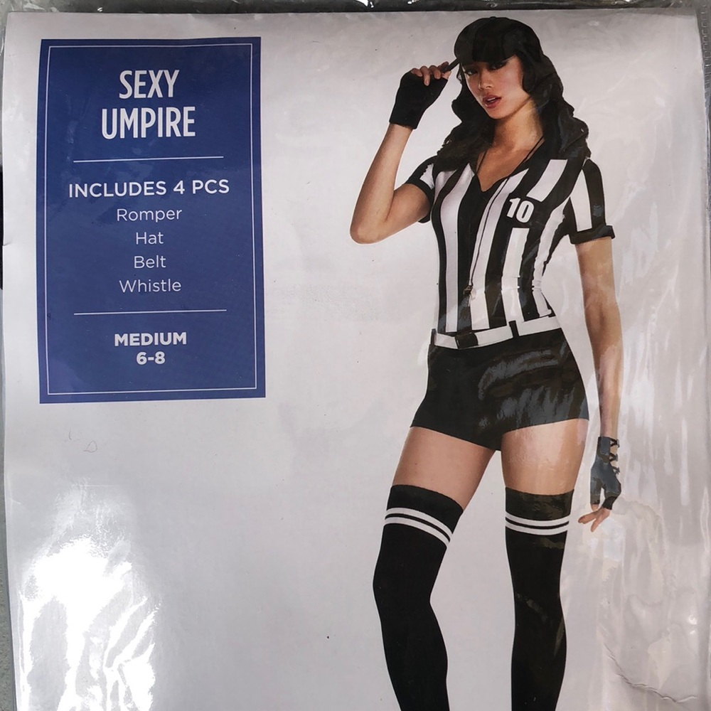 Sexy Umpire Adult Costume! New!